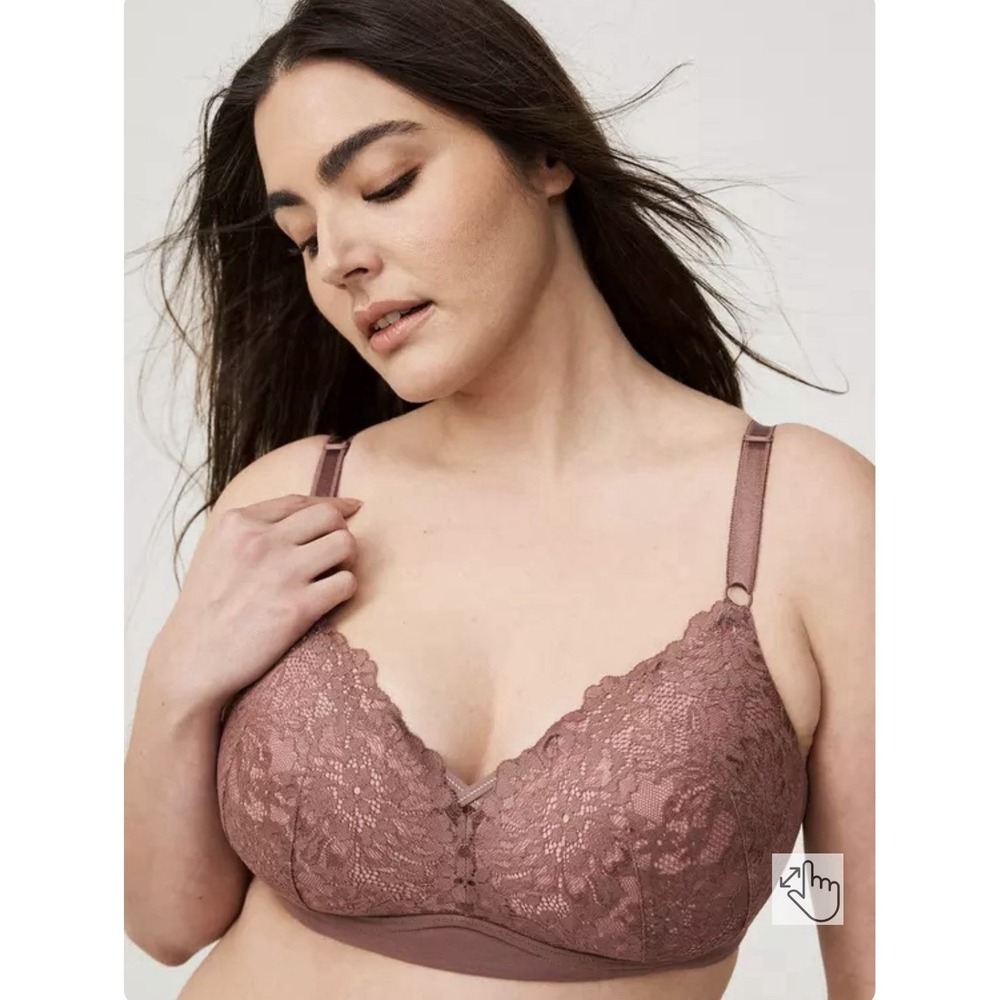 Torrid Rose Taupe Dream Wire Free Push Up Bra New NWT 40C $64